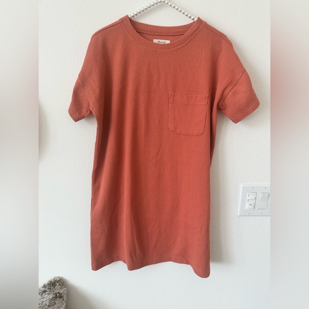 Madewell Rust Short Sleeve Dress Women’s size Small